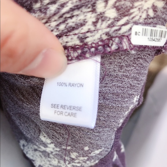 Socialite purple long sleeve top - Picture 6 of 6